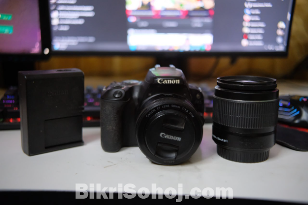 canon 200d + 50mm stm + 18-55mm kit lens